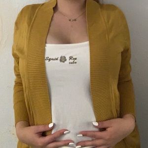 Mustard cardigan